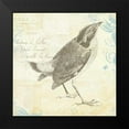 thumbnail image 2 of Pertiet, Katie 15x15 Black Modern Framed Museum Art Print Titled - Engraved Birds I, 2 of 5