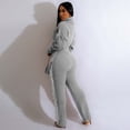 thumbnail image 2 of YUHAOTIN Sweatsuit Outfits for Women 2 Piece Set Fashionable Casual Solid Color Knitted Long Sleeve Turtleneck Fringe Sweater Set Track Suit for Womens Fall Fashion 2024, 2 of 8