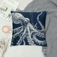 thumbnail image 2 of ONETECH Coastal Pillow Covers, Nautical Pillow Covers, Nautical Coastal Octopus Pillows Decorative Pillowcase Throw Pillow Cover , Ocean Beach Octopus for Sofa Bed Room Home Decor, 2 of 5