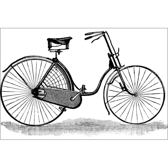 24"x36" Gallery Poster, Ladies safety bicycle 1889