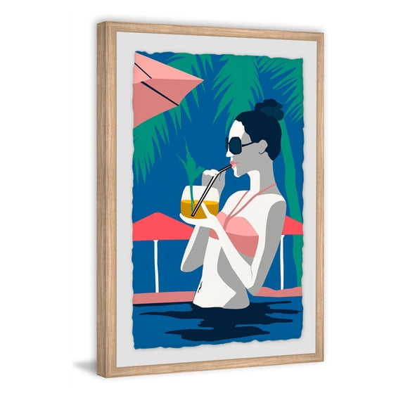 Marmont Hill Enjoy the Cocktails Framed Wall Art