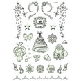 thumbnail image 4 of 4 Sheets Christmas Tattoo Stickers Glow in the Dark Fake Tattoos Temporary Tattoos, 4 of 10
