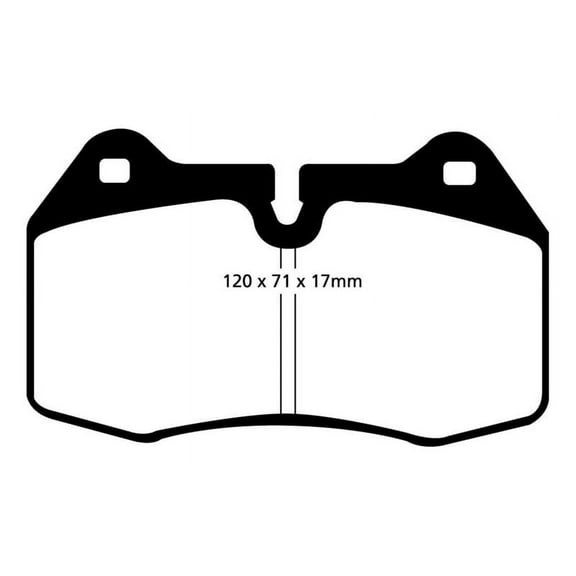 EBC 92-95 Nissan Skyline (R32) 2.6 Twin Turbo GT-R V-Spec Ultimax2 Front Brake Pads Fits select: 2005-2006,2007 MASERATI QUATTROPORTE