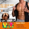 thumbnail image 3 of COMFREE Men Neoprene Sauna Zipper Waist Trainer Vest Tank Top Trimmer Body Shaper with Two Belt, 3 of 6