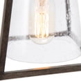 thumbnail image 2 of LNC 1-Light Farmhouse LED Flush Mount Light,Natural Wood Finish, 2 of 7