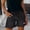 Black, variant on Drawstring Jean Shorts Casual Denim Shorts Elastic Denim Shorts for Women Summer Shorts Women Shorts with Pockets Women's Drawstring Shorts Pull on Denim Shorts Jean Shorts High Waisted Jegging Short