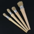 thumbnail image 3 of 2 Pcs Oil Paint Wax Round Brush Professional Painting Brushes Holding, 3 of 8