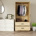 thumbnail image 2 of Woodpeckers Furniture and Mattress 2-Door Wardrobe with 2-Drawers New Design, 2 of 7