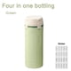thumbnail image 1 of Botellas Dispensadoras Set de viaje 4 en 1 con botella de champú, dispensador portátil recargable para artículos de aseo, lociones y cosméticos (verde, 1 pieza) Rkxzt, 1 of 9