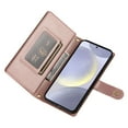 thumbnail image 3 of for Samsung Galaxy S22 Plus Wallet Case with Crossbody Strap &  Card Holder, Fashion Flip PU Leather Magnetic Clasp Cover for Women Men, Zipper Pocket Purse Case for Samsung Galaxy S22 Plus, Pink, 3 of 9