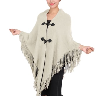 WINKEEY Women Poncho, Winter Warm Cape Knit Cardigan for Women, Wrap Open Front Cape, Winter Warm Blanket, Thick Fleece Blanket WINKEEY Women Poncho, Winter Warm Cape Knit Cardigan for Women, Wrap Open Front Cape, Winter Warm Blanket, Thick Fleece Blanket