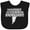 AB-Black, variant on Inktastic These Fools Put My Cape on Backwards® Bolt Yellow Boys or Girls Baby Bib