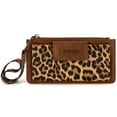 thumbnail image 4 of Wrangler Minimalist Wristlet Wallet with Phone Slot & RFID Protection & Smooth Zipper, Leopard, 4 of 7