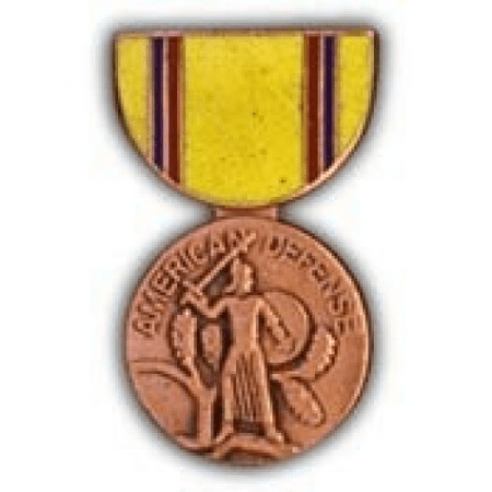 - United States Armed Forces Mini Award Medal Pin - American Defense Medal