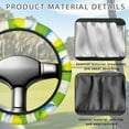 thumbnail image 4 of Jeiento Golf Ball Print Golf Cart Steering Wheel Cover for Club Car Stretchable 14 Inch Steering Wheel Cover UV Rays Protector Boat Steering Wheel Cover Easy to Use, 4 of 7