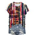 thumbnail image 4 of Tee for Women 2025 Cute Print Short Sleeve Tunic Tshirt Cotton Crewneck Blouse Tees Dressy Casual Shirts, 4 of 4