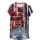 thumbnail image 3 of Tops de Ajuste Suelto para las Mujeres Nueva Manga Corta Cuello Redondo Suéter Caballo Casual Impreso Camiseta, Ligero Top de Verano, 3 of 5