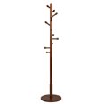 thumbnail image 1 of Gymax Portemanteau en Bois Stand Hall d'Entrée Arbre 2 Hauteur Réglable W / 10 Crochets Brun, 1 of 10