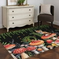 thumbnail image 4 of Kitchen Mats for Floor 3x5 Ft, Mushroom Non Slip Area Rugs for Kitchen Bedroom Entryway, Fox Botanical Leaf Green Black Butterfly Washable Carpet Runner Rug Floor Mats for Bedroom Home Decor, 4 of 9