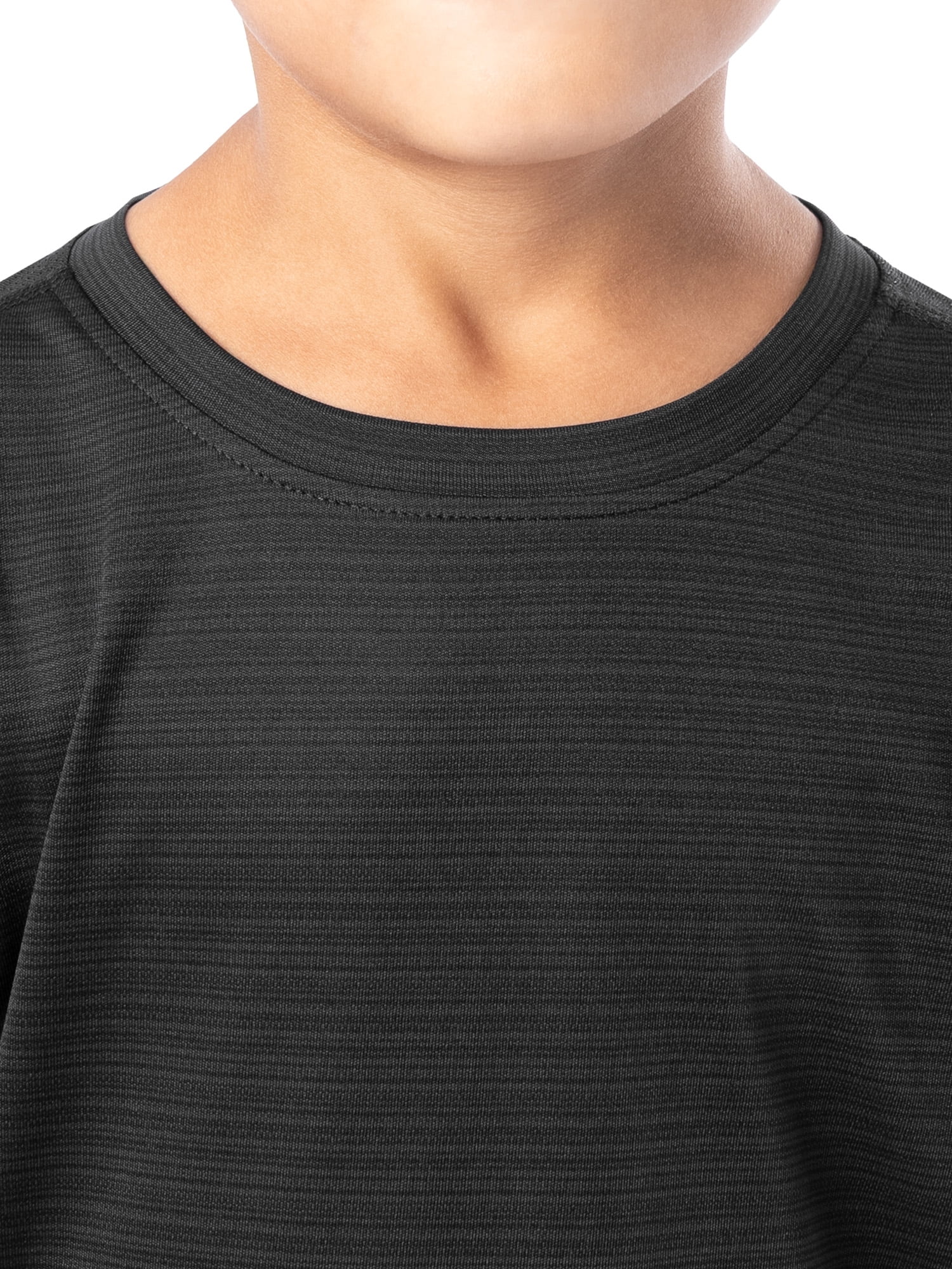 Athletic Works Boys Short Sleeve Core Performance T-Shirt, Sizes 4-18 & Husky