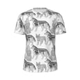 thumbnail image 5 of Wukai German Shepherd Dog Print Men's Short-Sleeved Mesh T-Shirt,Quick-Dry Short Sleeve Workout T-Shirt-Small, 5 of 8