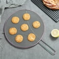 thumbnail image 3 of ReaNea Rainbow Fine Mesh Splatter Screen, Stainless Steel Grease Splatter Guard for Frying Pan with Resting Feet for Cooking, 3 of 7