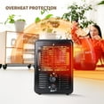 thumbnail image 2 of BEYOND HEAT Milkhouse Space Heater, 1300W/1500W Heater with Thermostat, 3 Heat Settings, Safe and Quiet Heater for Garage Workshop Warehouse, Black, 2 of 6