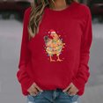 thumbnail image 1 of Meichang Chandails en Molleton de Noël pour Femmes Chemises Raglan Graphiques de Noël Manches Longues Col Rond Coupe Ample Blouse Tops, 1 of 6