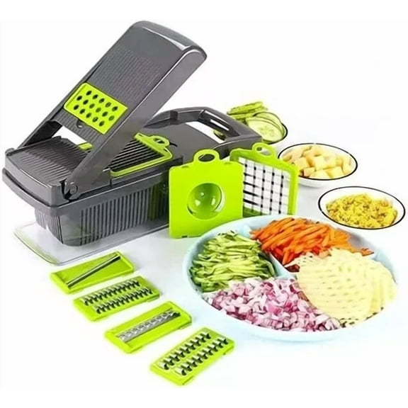 15-In-1 Fruit Vegetable Food Cutter Onion Dicer Vegetable Chopper Kitchen Slicer
