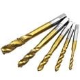 thumbnail image 1 of Mr Drill 7-Piece Titanium-Coated HSS Spiral Flute Hand Tap Set for Manual Threading, M3-M12 Screw Hole Tapping Tools with Precision Control, Corrosion Resistance & Long Tool Life, Heavy-Duty Durable, 1 of 5