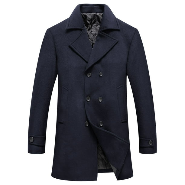ジャケット・アウター DOUBLE LAPELED DOUBLE BREASTED COAT 23AW RKSTN Jackets for Men And Winter Business Woolen Coat Fashion