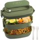 thumbnail image 1 of 2-Layer Lunch Box: 1550ml Bento Box with 3-Compartments Cutlery Set - BPA-Free Plastic Compartment Lunch Box, 1 of 4