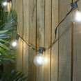 thumbnail image 2 of 10ct Pure White LED G50 Globe Patio Lights, 10ft Black Wire, 2 of 3