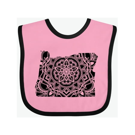 

Inktastic Oregon Silhouette Mandala Gift Baby Boy or Baby Girl Bib