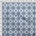 thumbnail image 4 of oneOone Velvet Medium Blue Fabric Geometric Craft Projects Decor Fabric Printed By The Yard 58 Inch Wide, 4 of 4