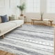 thumbnail image 1 of Alfombra Area Tortania, lavable, 5 x 7 pies, gris suave, para sala de estar, 1 of 6