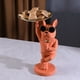 thumbnail image 2 of Almacenamiento de animales con gafas Figuras Decoración del hogar Llave Color naranja Zulema Bandejas decorativas, 2 of 7