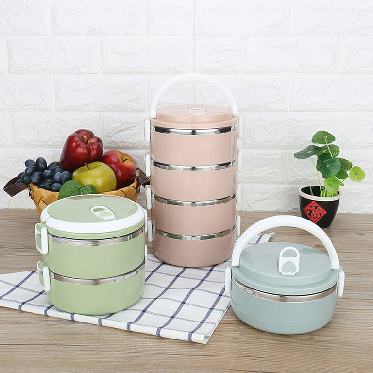 YFBXG Stackable Lunch Box, 3 Tier Stainless Steel Thermal Bento Lunch Box  With Lunch Bag & Utensils,…See more YFBXG Stackable Lunch Box, 3 Tier
