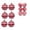 495# B, variant on VAIFTILNO Christmas Decorations, Vintage Christmas Ball Ornaments, Textured Tree Baubles, Shatterproof Xmas Hanging Decor Balls, Set of 6.