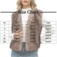 thumbnail image 3 of Coats for Women Warm Faux Furry Coat Jacket Winter Solid Round Neck Outerwear,Womens Coats Plus Size Silver XL, 3 of 6