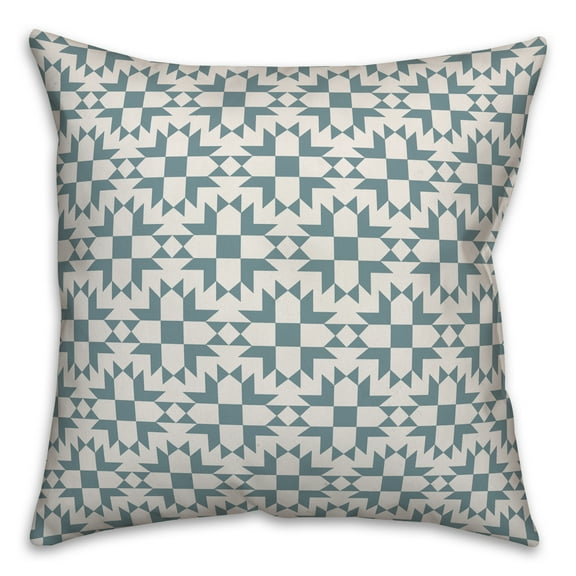 Creative Products Modern Star in Blue 16x16 Spun Poly Pillow