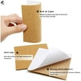 thumbnail image 5 of PULLIMORE 30 Pcs Self Adhesive Cork Board Tiles Natural Mini Backing Sheets for Coasters and DIY Crafts (Square, 3.9 x 3.9 in), 5 of 9