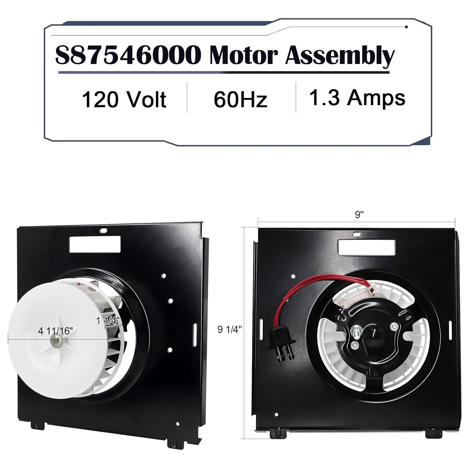 769RFT B-Unit, 87546000 B-Unit Motor Assembly for Broan