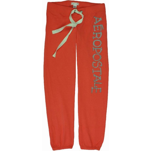 Aeropostale - Pantalones de chándal casuales y cómodos para mujer, naranja, extra pequeño