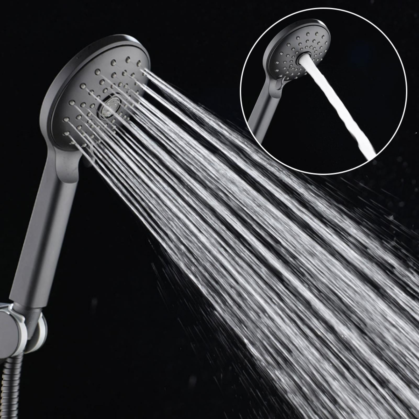 Details about   Shower Faucet Set Wall Mounted Single Handle Rain Black Three Outlets Mixer Taps 
