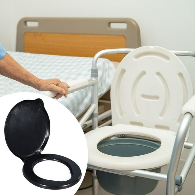 Asiento de inodoro para acampar con tapa, ligero, redondo, diámetro de 12,01'' para cubo de 20 L, a presión, para emergencias, senderismo,