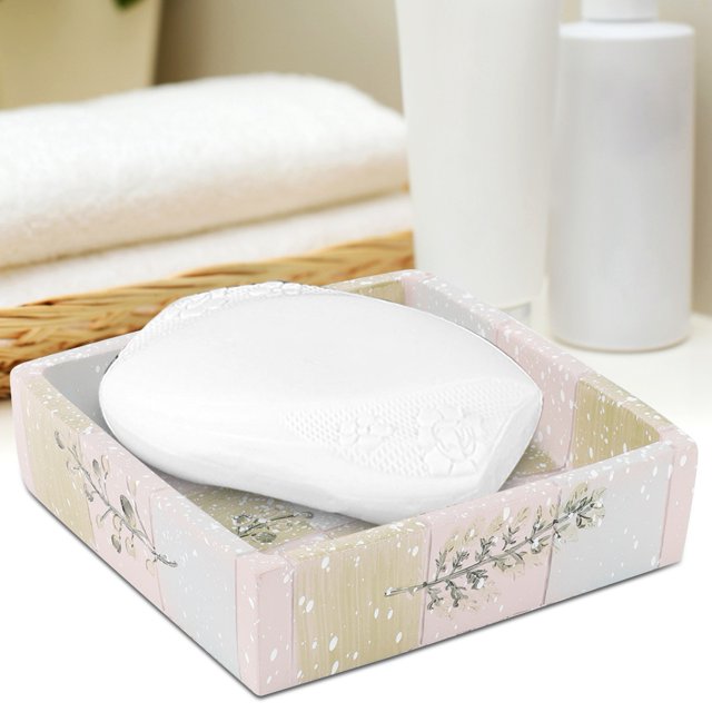 Caja de jabón, soporte para jabonera de resina, soporte para jabonera, ahorrador de jabón, parte superior de la línea Jadeshay A