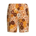 thumbnail image 4 of Rocae Hippie Ditsy Floral for Men's Soft Sleep Pajama Shorts, Waistband and Pockets, 4 of 9