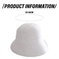 thumbnail image 4 of Sombrero de paja para el sol, sombrero de pescador tejido, sombrero de playa, gorra plegable, gorras de verano, sombrero de pescador para mujer, 4 of 5