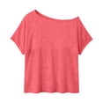 thumbnail image 5 of Posijego Mesh Tops for Women Short Sleeve See Through Shirts Summer Casual Lightweight Beach Vacation Swim Cover-up T-Shirts, 5 of 6